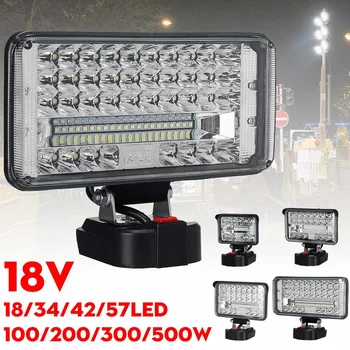 18V Lampă cu LED-uri Lumina de Lucru cu Lanterna BL1430 BL1830 USB în aer liber de Iluminat Lampă de Lucru Camping Iluminat Pentru Makita 18V Litiu