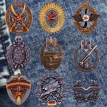 Al doilea Război mondial Retro Lupta Trupele Insigna Originalitate Metal Rever Email Brosa Colecta Jacheta Denim Rucsac Moda Pin Decor