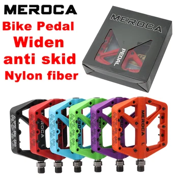 Biciclete pedale mtb fibre de nailon, 9/16 inch lărgirea non-alunecare de noi 2022 pedale cu piroane pentru biciclete de munte