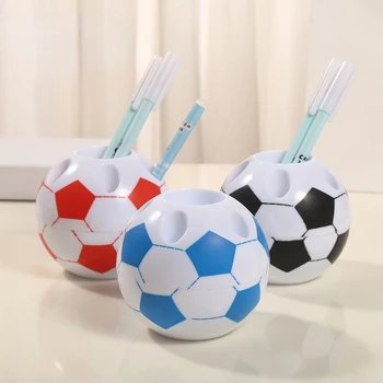 Creative Fotbal Suport Pentru Pix Plastic Durabil Desktop Cutie De Depozitare Multifuncțională Creion Raft De Depozitare Papetărie De Birou Acasă