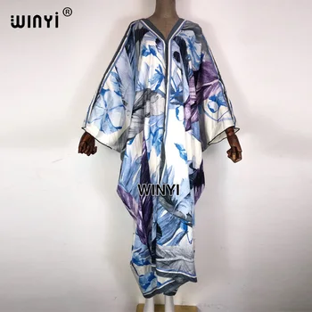 2021 Vara Femei caftanPrint Sexy maxi jurk Africane Rochie Maxi cu Maneci Lungi Elegante Boho Plaja Rochie Casual, Rochii Lungi