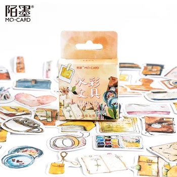 46 buc/lot Mini Cutie autocolante Kawaii Desene animate Papetărie Autocolant Decorativ Diy Jurnal Album junk jurnalul consumabile
