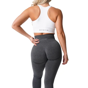 NVGTN Pătat fără Sudură Lycra Spandex Jambiere Femei Moale Antrenament Colanti de Fitness Costume Pantaloni de Yoga de Talie Mare Sală de sport Uzura