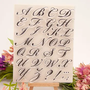 Scrisoare alfabet Clar Timbre, Sigilii pentru Diy Scrapbooking Ambarcațiuni Stencil Face Album Foto Carte de Hârtie Șablon Decor