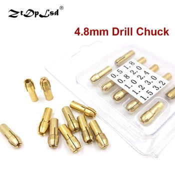 10buc/Lot Mini Drill Chuck Adaptor 0.5-3.2 mm Dremel Mini Drill Chuck Chuck Adaptor Micro Collet Alama Pentru Putere Instrument Rotativ 0