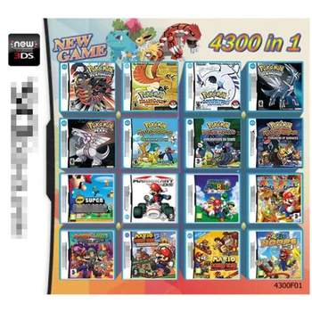 4300 In 1 DS Compilație de Jocuri Video Cartuș Multicart Pentru NDS 2DS, 3DS Combo Clasic Joc de Cărți pentru Copii Cadouri