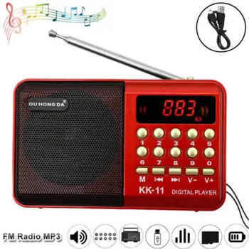 Mini Radio Portabil Portabil Reincarcabil Digital FM USB TF Dispozitive Multi-funcționale Vorbitor Player Consumabile Recorder MP3 N0J5