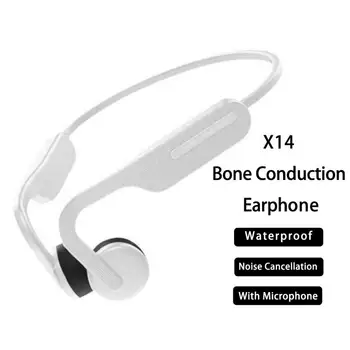 X14 Căști fără Fir de Reducere a Zgomotului Conducție Osoasă Căști Cu Microfon Bluetooth compatibile Impermeabil TWS Sport Cască