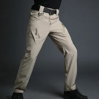 Oamenii IX9 Impermeabil Pantaloni Stretch Militare Tactice Rip-Stop iute Uscat Pantaloni Ușoare de Luptă Armată Multi Buzunare Pantaloni de Marfă 4
