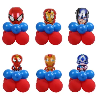 1set MARVEL Spiderman, Captain America Baloane Folie Petrecere de Aniversare pentru Copii Decoratiuni Copil de Dus Baloane Copii Cadouri