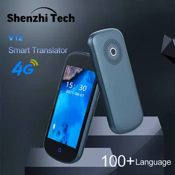 V12 Smart Voice Translator Networking Offline Telefon 109 Limbi Instant Două sensuri de Traducere 4G+Wifi Portabil care pleacă