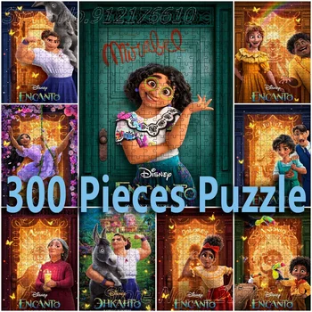 Moda Disney Encanto Puzzle de 300 De Piese de Filme de Desene animate Decomprima Puzzle-uri pentru Adulți, Copii, Jucarii Educative Cadouri