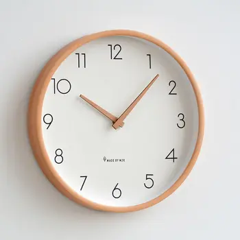 10/12 Inch Ceas de Perete din Lemn cu Design Modern Nordic Scurtă Camera de zi de Decorare Bucătărie Mut Ceasuri de Artă ceasuri de Perete Home Decor NOU