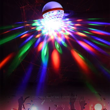 LED-uri Colorate Magic Ball Proiectorul de Lumină USB Club DJ-ul Disco ring de Dans Noaptea de Crăciun Lumini de Decor pentru Bar Navidad Etapa de Iluminat
