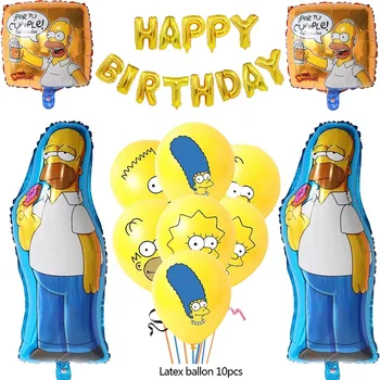 Disney Bart Simpson Balon Folie Aniversare Decor Consumabile Partid Băiat Faovr Amuzant cadou surpriză Acasă Decorare Copil de Dus