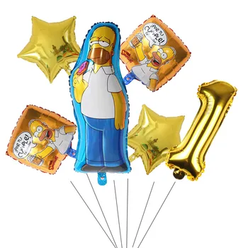 Disney Bart Simpson Balon Folie Aniversare Decor Consumabile Partid Băiat Faovr Amuzant cadou surpriză Acasă Decorare Copil de Dus 5