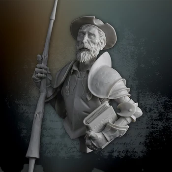 1/10 omul antic Don Quijote BUST Rășină figura truse Model in Miniatura soldat Neasamblate Nevopsite