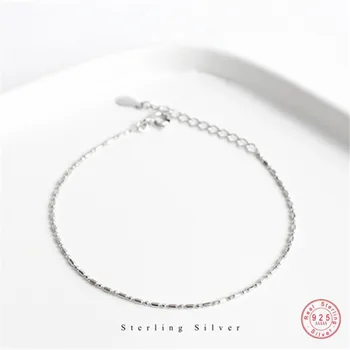 Argint 925 Stil Minimalist Lanț Brățară Pentru Femei De Moda Clasice Student Cuplu Bratara Bijuterii Accesorii