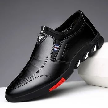 Pantofi de piele Barbati Piele de Primăvară 2021 Noi Oameni de Afaceri Casual Moale-Talpa Non-Alunecare Respirabil Toate-Meci de Incaltaminte Mocasini Barbati
