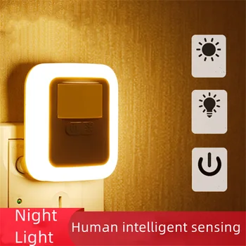 Plug-In-Voce-Activat Lumini Inteligente Inducție De Sunet Și Lumină De Control De La Distanță Reglaj Luminozitate Export Trezesc Noaptea Lumina