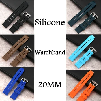 20mm Colorate Silicon Ceas Bandă de Înaltă Calitate Bărbați Gel de Siliciu Curea Clasic Femei, Ceasuri Curele Reglabile Lungime 17 Găuri Band