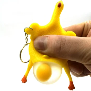 Stoarce Ou de Găină Decompresie Distractiv de Aerisire Pui Breloc Adult Spoof Tot Rick Copii Frământa Jucării Jucarii pentru Copii