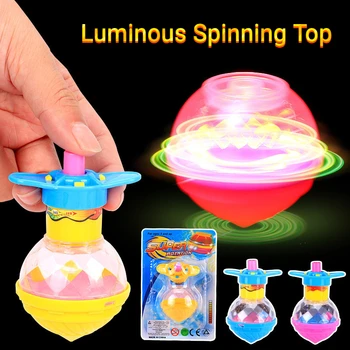 Copii titirez Gyro Lumină Intermitentă titirez Jucării Luminoase Colorate Lansator de Rotație Partid Jucărie Cadou de Ziua игрушки