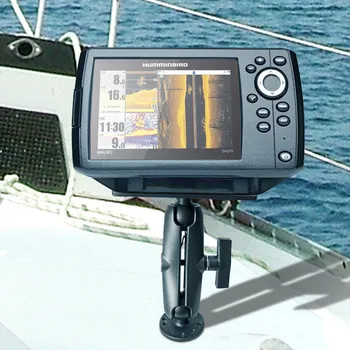Mingea Muntele cu Dispozitiv de Plăci de Pește Finder Montare Priză Dublă Braț cu 1.5 inch Mingea Adaptoare pentru RAM Arkon iBolt și Mai mult