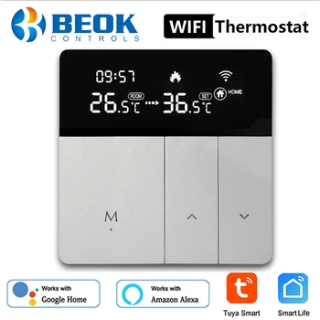Beok WiFi Tuya de Viață Inteligentă Termostat pentru Încălzire prin Pardoseală Cazan de Gaz cu Alexa Yandex Alice Control Acasă Controler de Temperatura