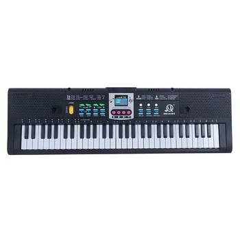 61 Chei Electronice Tastatură Pian Digital de Muzică pentru Copii Jucarii de Dezvoltare Alimentat de la Baterie Instrumente Muzicale cu Microfon