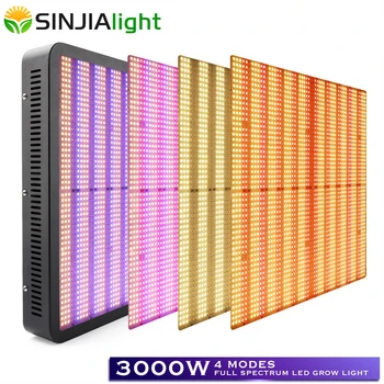 3000W LED-uri Cresc de Lumină întregul Spectru 3000LED de Creștere a Plantelor Lampa pentru Interior Hidroponice Crească Cort 4 Modul de Iluminare a Regla