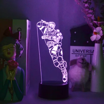 Holografic Trickster Apex Legende Caractere Mirage Rece plin de Umor Figurina Player 3D Iluzie Noapte Lampă de Birou de Calculator Setup