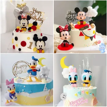 Disney Tort Fân Mickey Mouse Minnie Copt Tort Ornamente pentru Decor Tort Aniversare a Copilului pentru Decor Petrecere Consumabile Ziua