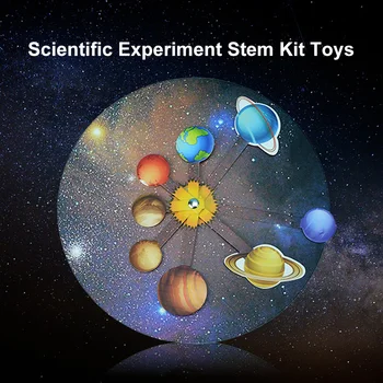 Sistem Solar Kit Opt Planete Puzzle Devreme Jucarii Educative Rotativ Model Fantastic de aburi Jucărie Pentru copii Copii
