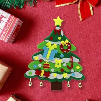 Decorațiuni pentru Bradul de crăciun de Mână pe Capacitatea de Capacitatea Cognitivă Festivă Acasă Ușa Pom de Crăciun DIY Combo pentru Familie
