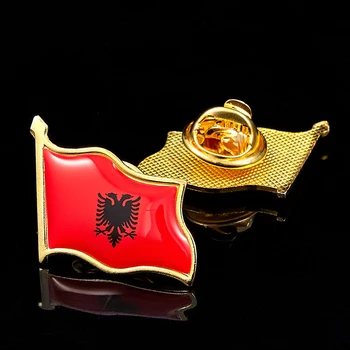 Republica Albania Email Brosa Ace de Rever Guler de Camasa Pin Unisex Bijuterii Cadou