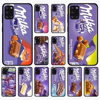 Tendința de Ciocolata Milka Cutie Caz de Telefon pentru Samsung 51 ' 30 71 21s 10 70 31 52 12 30 40 32 11 20e 20 01 02s 72 de acoperire