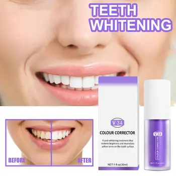 Scoateți Placa Petele De Pasta De Dinti Ingrijire V34 Corector De Culoare Dinții Gura Respirație Odorizant De Albire Dinti Sensibili Pasta De Dinti