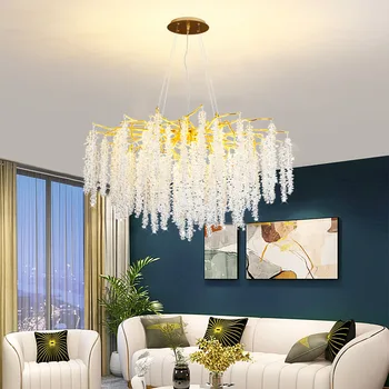 Nordic candelabru de cristal dormitor lumina plafon lampă living lampă de cristal sala de mese, candelabre decor acasă lămpi de iluminat
