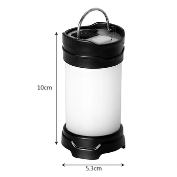 iTimo Lanterne Portabile USB de Reincarcare 7 Moduri 18650 Baterie Flash LED-uri de Putere în aer liber Banca Alb/Rosu Lampa Camping Light 1