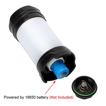 iTimo Lanterne Portabile USB de Reincarcare 7 Moduri 18650 Baterie Flash LED-uri de Putere în aer liber Banca Alb/Rosu Lampa Camping Light 3