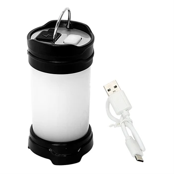 iTimo Lanterne Portabile USB de Reincarcare 7 Moduri 18650 Baterie Flash LED-uri de Putere în aer liber Banca Alb/Rosu Lampa Camping Light 4