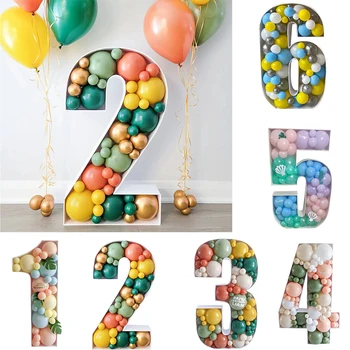100cm Înălțime Numărul de Baloane de Umplere Cutie Stand 30cm-O-Z Alfabet Cutie Copii Adulți Petrecere de Aniversare Aniversare Fondul Decor