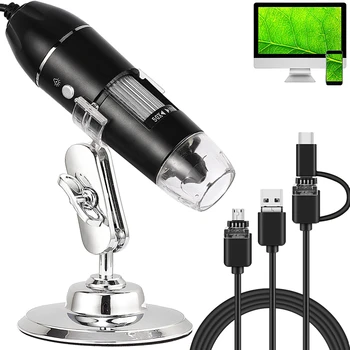 1600X Microscop Digital Camera 3in1 de Tip C USB de Buzunar Microscop Electronic 8 HD LED Lupa Pentru Telefonul Mobil Lipit de Reparare