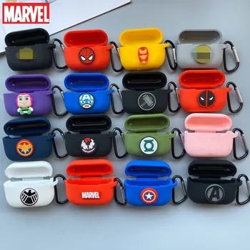 Marvel Avengers Silicon De Caz Pentru Airpods Pro 3 Cască Bluetooth Caz Căști Cutie Cu Capac De Protecție Pentru Airpods Pro