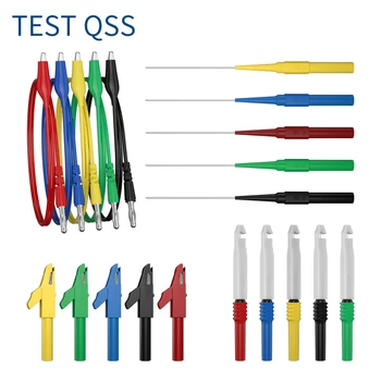 QSS Multimetru Testul de Plumb Kit Aligator Clipuri 4mm Banana Plug cu Aligator Clipuri Test de Sonda Accesorii Q. T8007