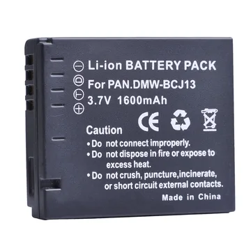 1 buc 1600mAH DMW-BCJ13 DMW BCJ13 baterie Reîncărcabilă Li-ion Bateria Pentru Panasonic DMW-BCJ13 DMC LX5 LX5 LX5GK LX5K LX5W aparat de Fotografiat Baterie