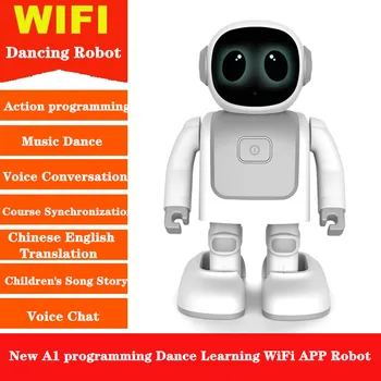 High end Robot Inteligent Conversație Voce Dans Robot WiFi Robot pentru Copii jucarii educative de educație Timpurie Robot mașină de Cadouri