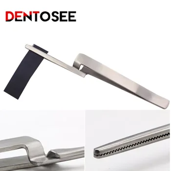 1 buc Oțel Inoxidabil Dentare Ocluzale Hârtie Pensetă Curbată Musca Articularea Hârtie Cleste Ortodontic Forcep Pentru Ingrijire dentara Instrument