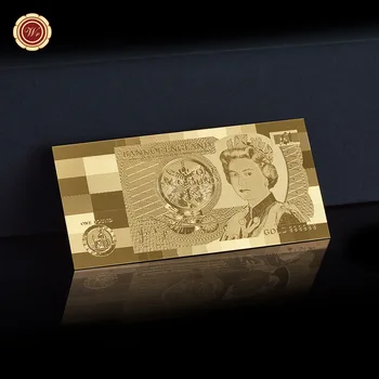 WR Regina Elisabeta United Kindom 1 Lira Folie de Aur a Bancnotelor marea BRITANIE GBP Bani Fals proiect de Lege cu Manșon de Plastic Cadou de Colectie